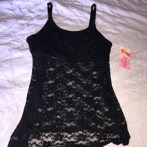 NWT Black Lace Nursing Tank